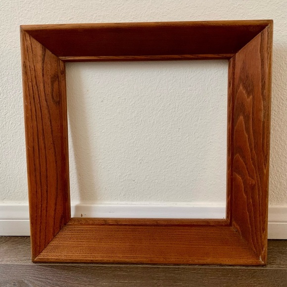 Vintage Mid. Century Oak Wood Frame 16/16” - Picture 3 of 14